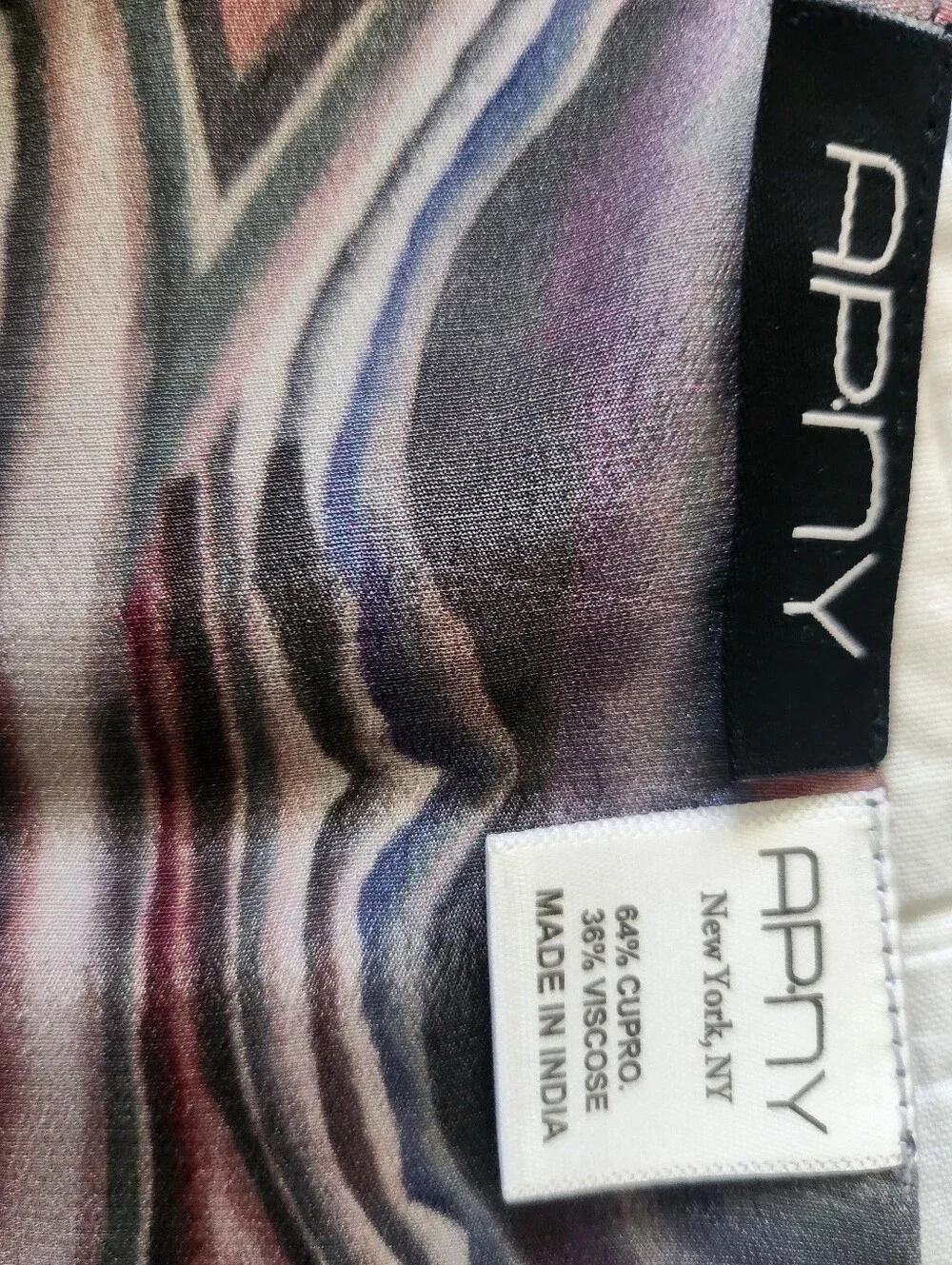 APNY Abstract Watercolor Print Scarf
